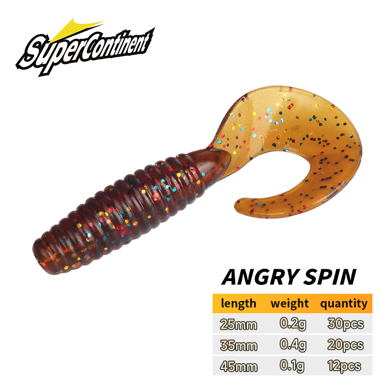 Fishing Equipment Set - Supercontinent Soft Bait angry spin 25mm