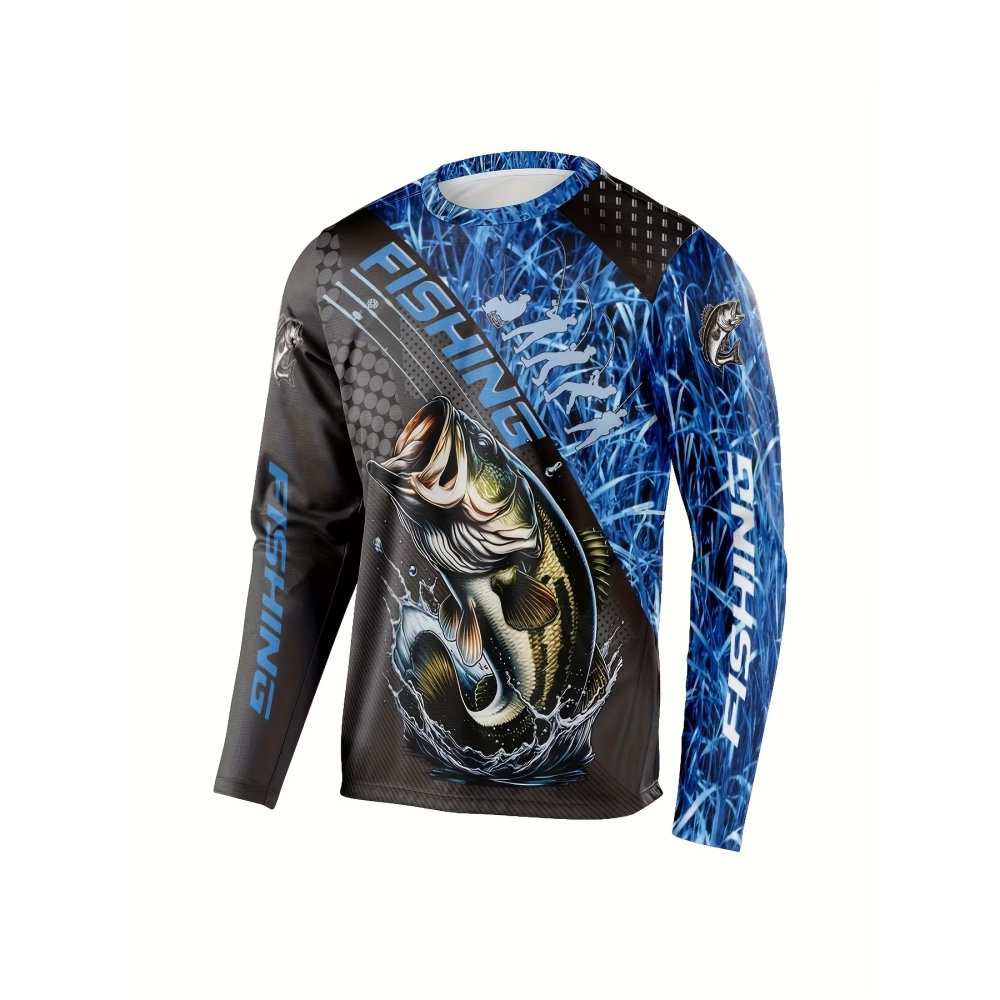 Fishing Equipment Clearance - Mens Fishing Shirt Long Sleeve T-Shirt