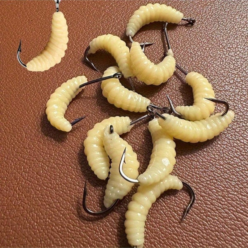 Fishing Equipment Clearance - Rubber Maggots Fishing Bait Set with