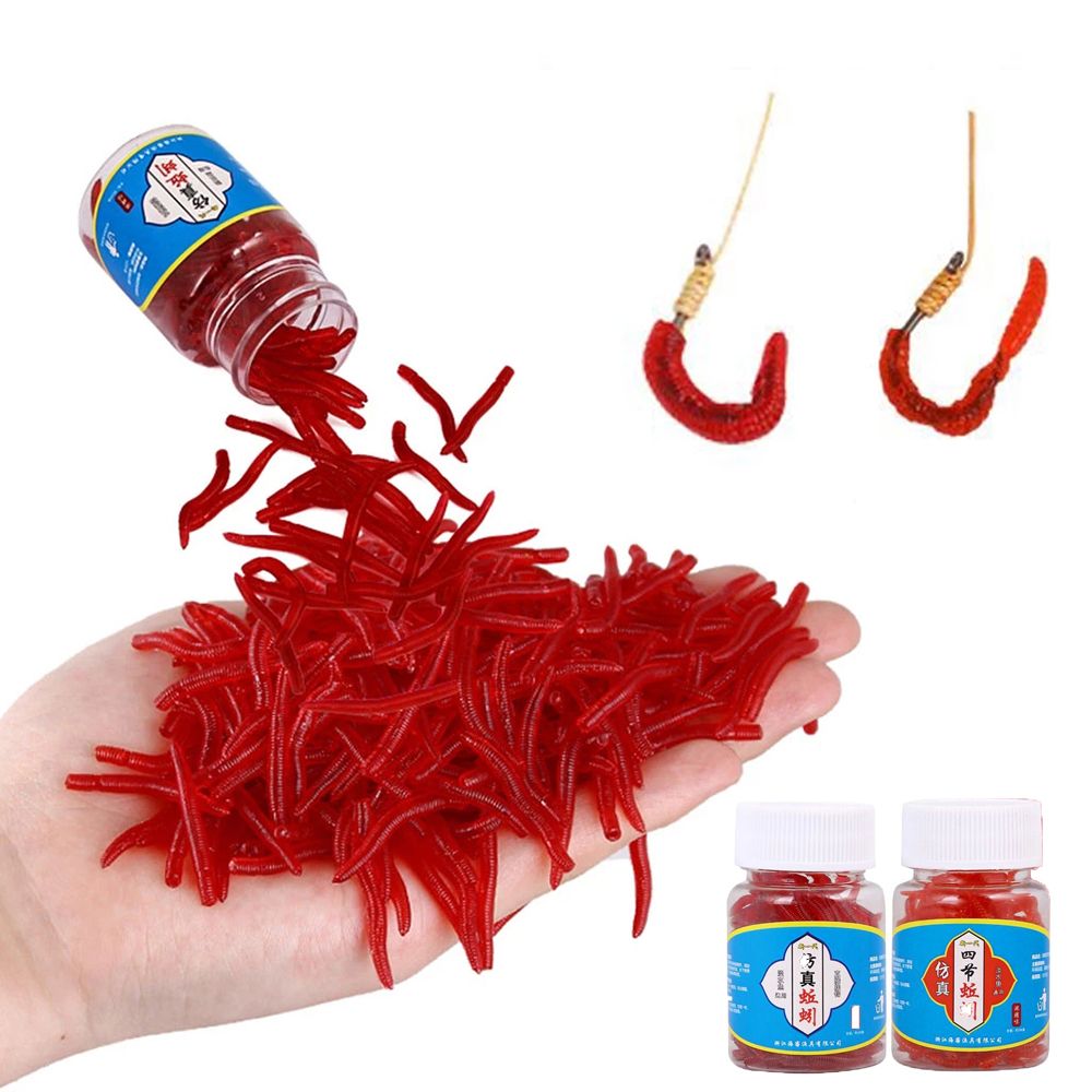 Fishing Equipment Clearance - 100pcs/Bottle Realistic Tackle Soft Lure Bass