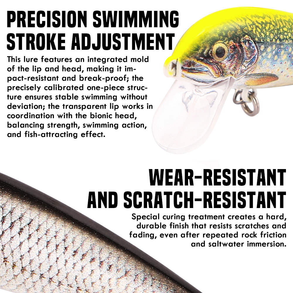 B&U Fishing Lures Sinking Minn - Fishing Equipment For Trout 评论和价格
