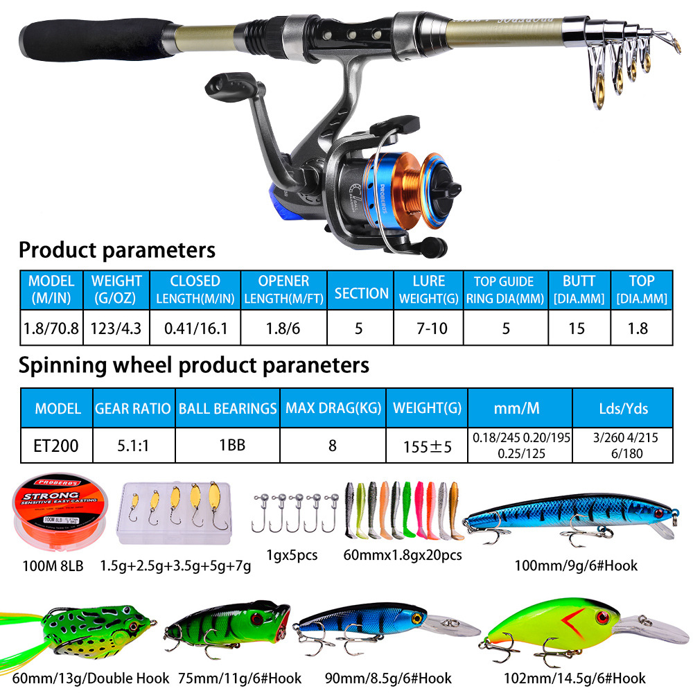 40 Piece Set of New Sea Rods,  - Fly Fishing Set 评论和价格