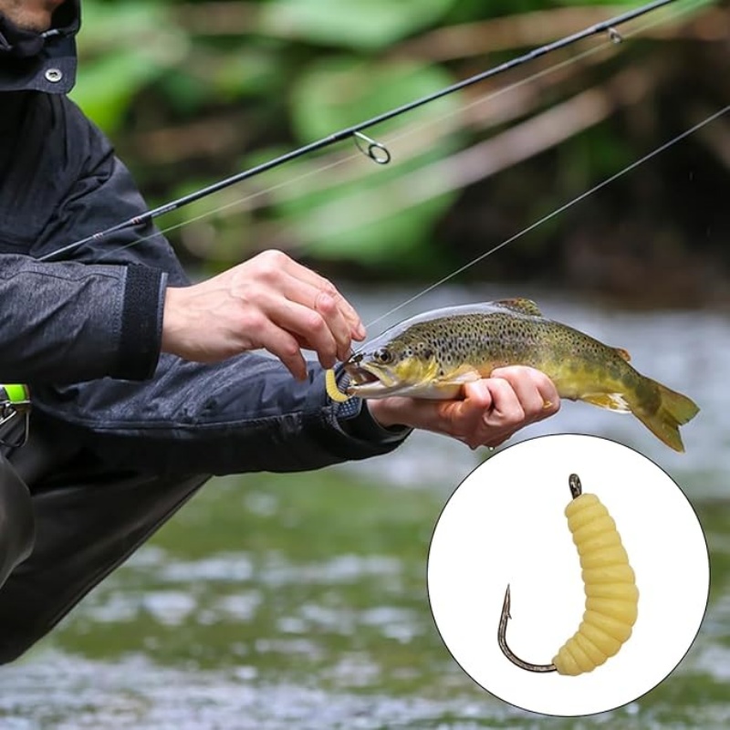 Rubber Maggots Fishing Bait Se - Fishing Equipment Clearance 评论和价格