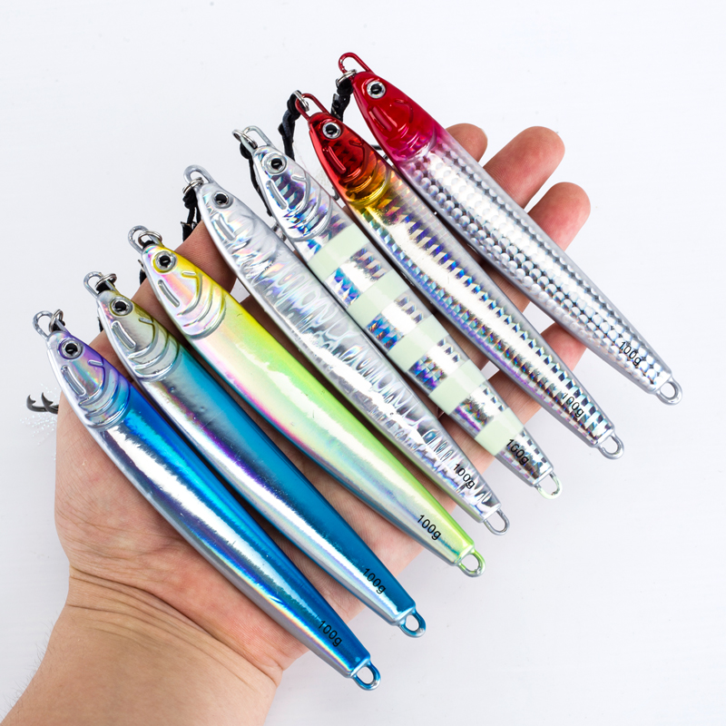 7Pcs 40g 60g 80g 100g Luminous - Fishing Equipment Set 评论和价格
