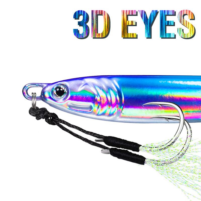 7Pcs 40g 60g 80g 100g Luminous - Fishing Equipment Set 评论和价格