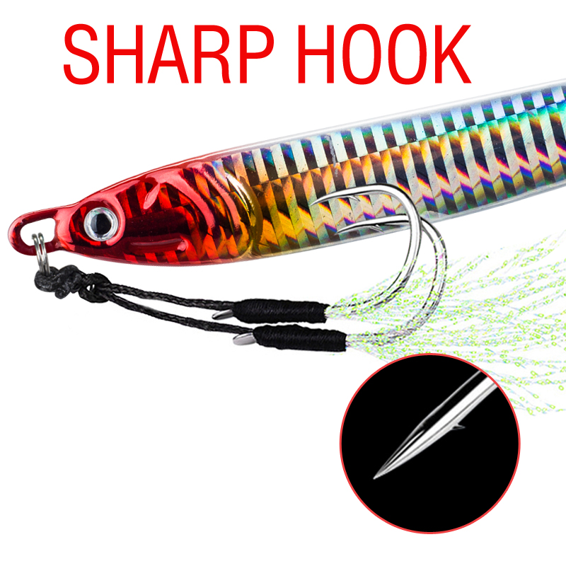 7Pcs 40g 60g 80g 100g Luminous - Fishing Equipment Set 评论和价格