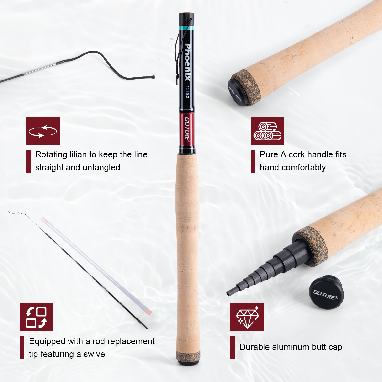 Goture 3.6m Tenkara Rod Set wi - Fly Fishing Set 评论和价格