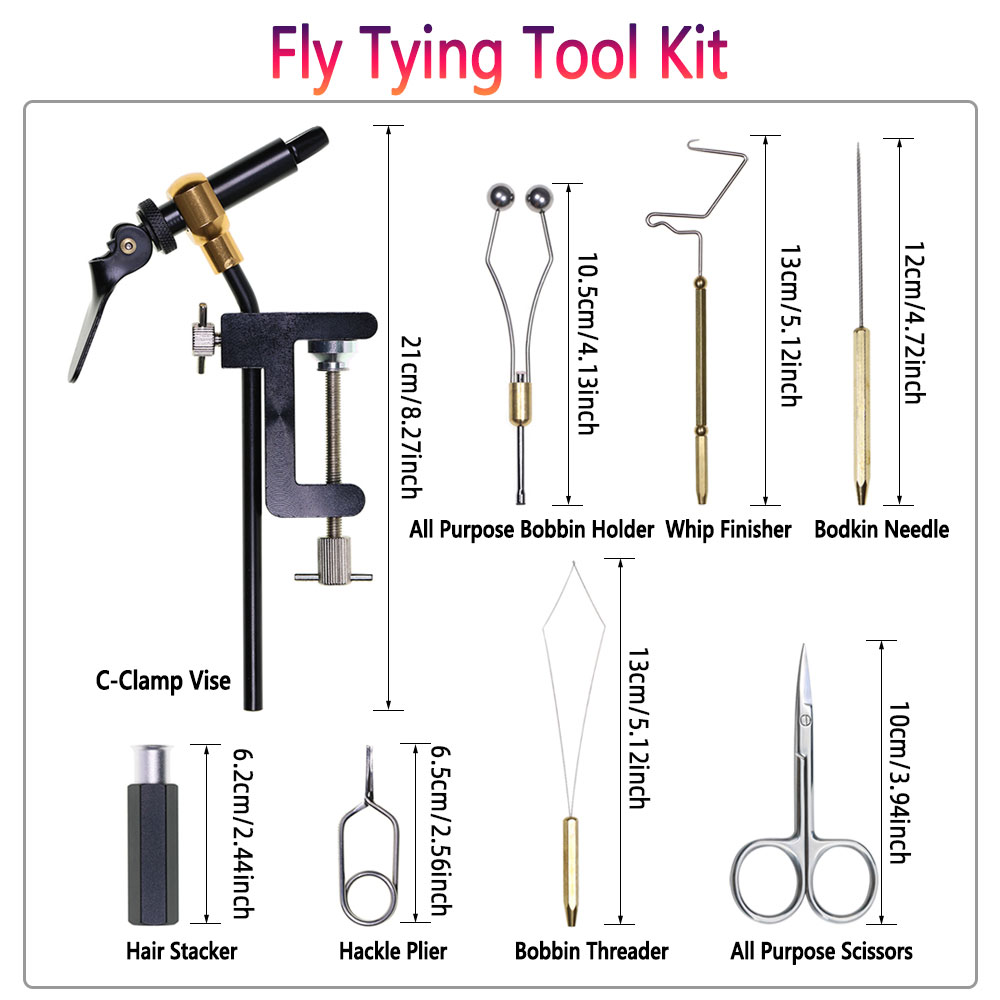 8pc/Set Hardened Steel C-Clamp - Fly Fishing Set 评论和价格