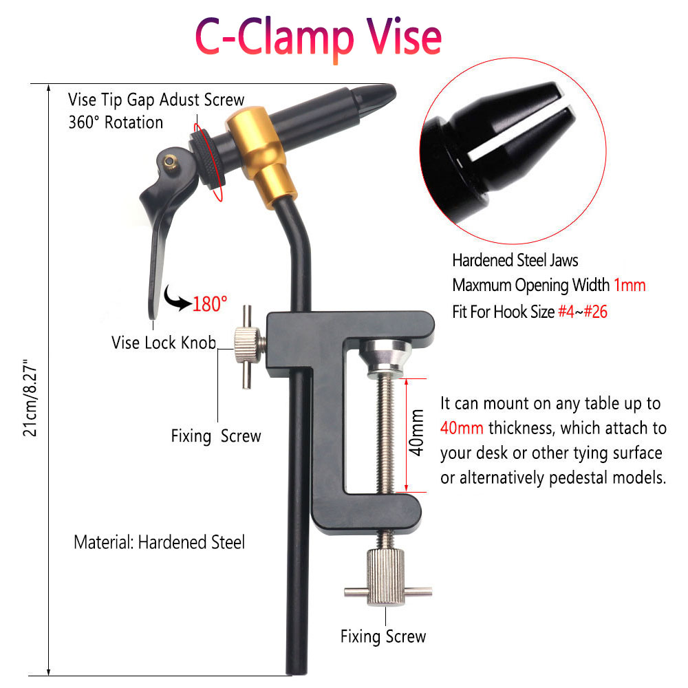 8pc/Set Hardened Steel C-Clamp - Fly Fishing Set 评论和价格